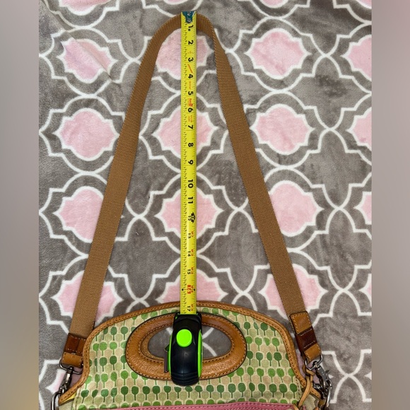 Fossil Floral Crossbody Bag in Yellow and Brown Vintage Inspired Fall Colors - Picture 8 of 8